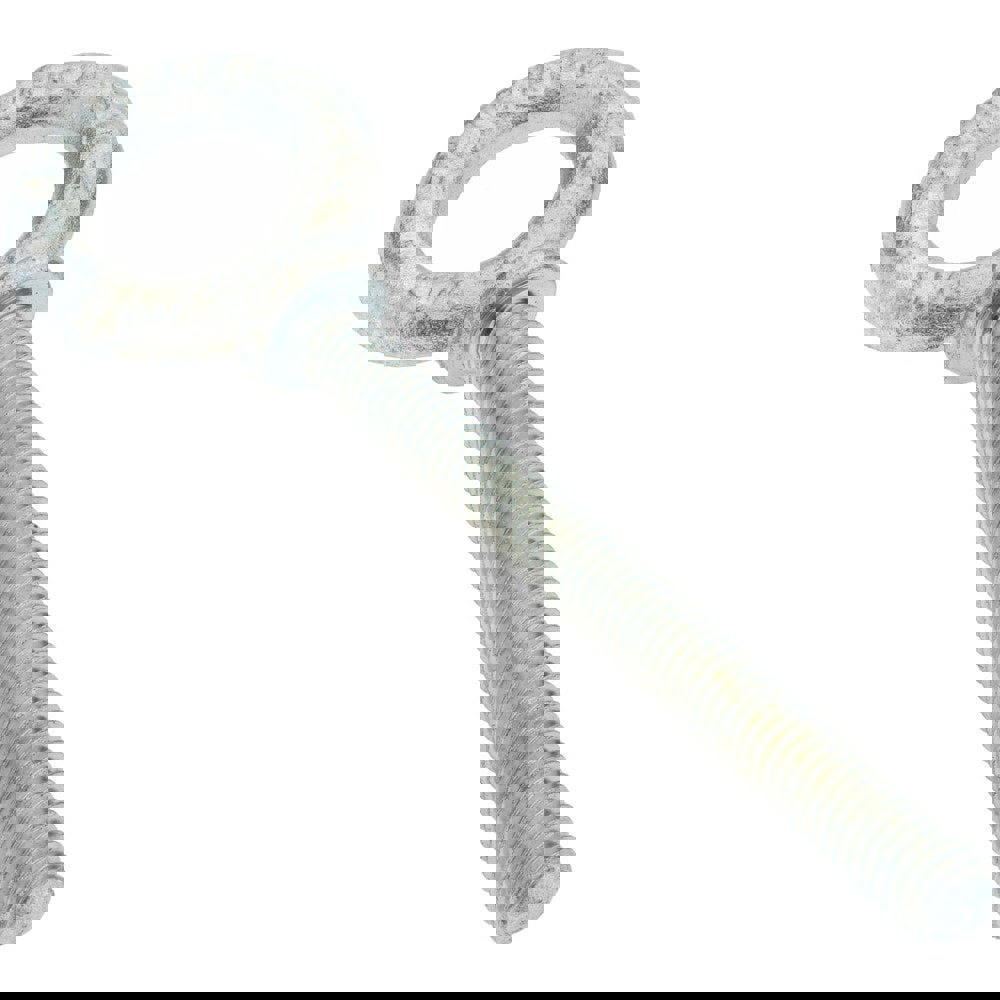 Fixed Lifting Eye Bolt: With Shoulder, 2,000 lb Capacity, 7/16-14 Thread, Grade C-1035 Steel